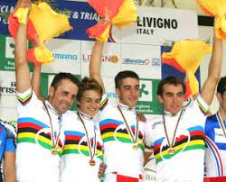 Ruzafa becoming MTB XCO Team Relay World Champion in 2005